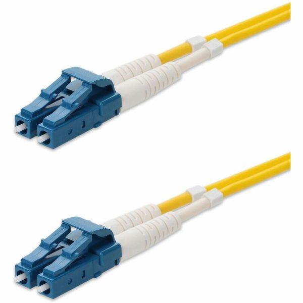 AddOn 2m LC (Male) to LC (Male) Yellow OS2 Duplex Fiber OFNR (Riser-Rated) Patch Cable - Image 2