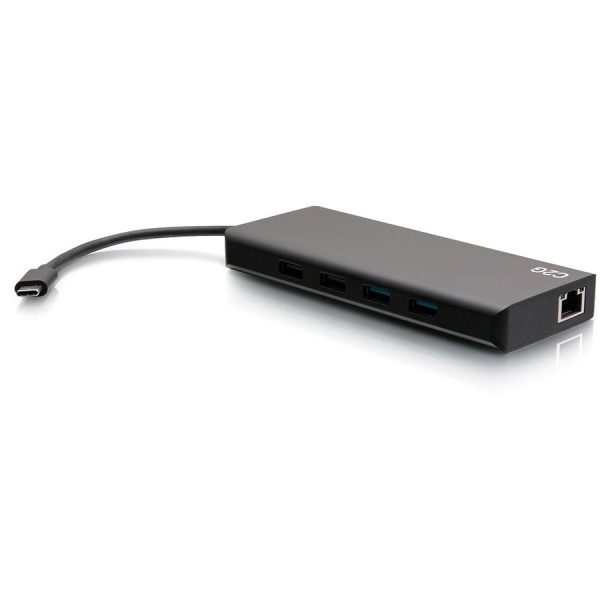 C2G USB C Docking Station - Dual Monitor Docking Station with 4K HDMI, USB, Ethernet, and AUX - Power Delivery up to 60W - Image 3