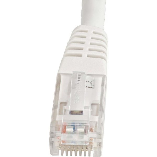 StarTech.com 8ft CAT6 Ethernet Cable - White Molded Gigabit - 100W PoE UTP 650MHz - Category 6 Patch Cord UL Certified Wiring/TIA - Image 2