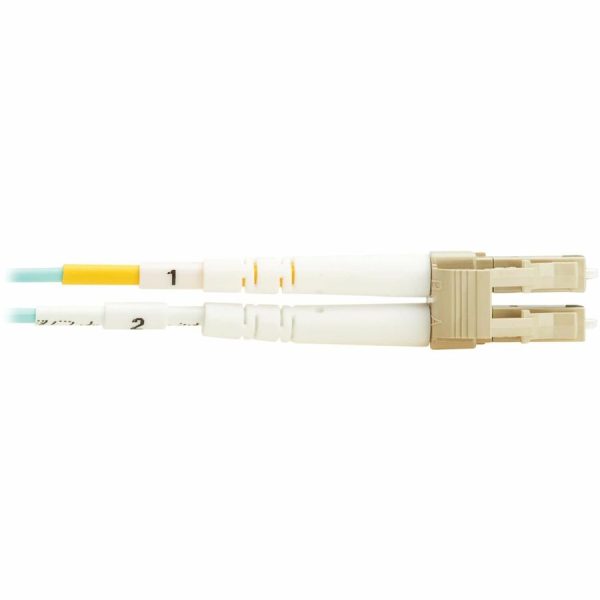 Eaton Tripp Lite Series 10Gb/40Gb/100Gb Duplex Multimode 50/125 OM4 LSZH Fiber Patch Cable (LC/LC), Aqua, 2M (6.6 ft.), TAA - Image 5
