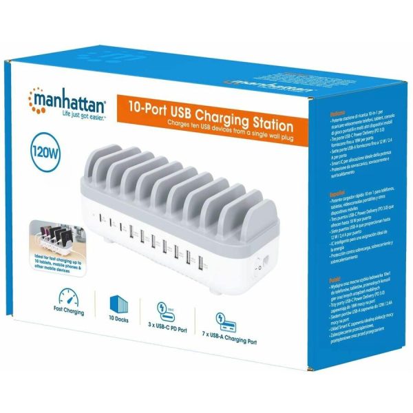 Manhattan 10-Port USB Charging Station - 120 W - Image 2