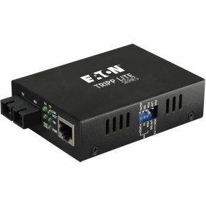 Eaton Tripp Lite Series Gigabit Multimode Fiber to Ethernet Media Converter, 10/100BaseT to 100BaseFX-SC, 2km, 1310nm
