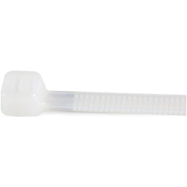 StarTech.com 8"(20cm) Cable Ties, 2-1/8"(55mm) Dia, 50lb(22kg) Tensile Strength, Nylon Self Locking Zip Ties, UL Listed, 100 Pack, White - Image 2