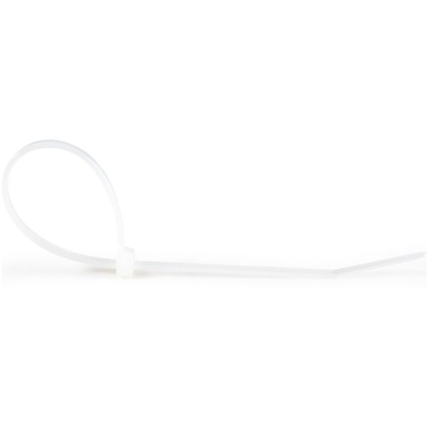 StarTech.com 8"(20cm) Cable Ties, 2-1/8"(55mm) Dia, 50lb(22kg) Tensile Strength, Nylon Self Locking Zip Ties, UL Listed, 100 Pack, White - Image 3