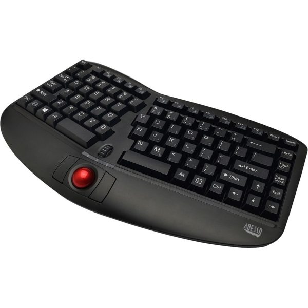 Adesso Tru-Form Media 3150 - 2.4 GHz Wireless Ergo Trackball Keyboard - Image 15