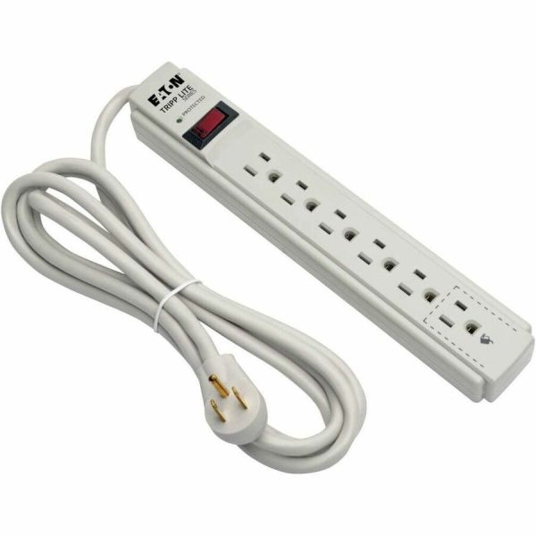 Eaton Tripp Lite Series Protect It! 6-Outlet Surge Protector, 8 ft. (2.43 m) Cord, 990 Joules, Low-Profile Right-Angle 5-15P plug - Image 8