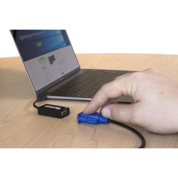 Plugable USB C to VGA Adapter Compatible with 2018 iPad Pro, 2018 MacBook Air, 2018 MacBook Pro, Surface Book 2, Thunderbolt 3 & More - Image 5