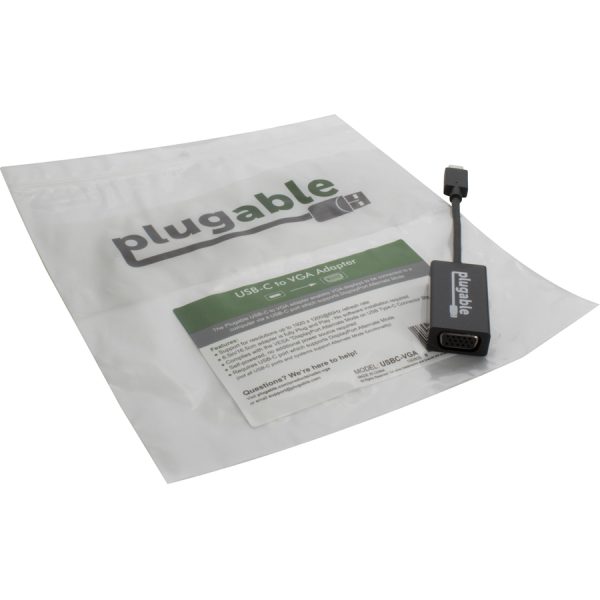 Plugable USB C to VGA Adapter Compatible with 2018 iPad Pro, 2018 MacBook Air, 2018 MacBook Pro, Surface Book 2, Thunderbolt 3 & More - Image 7
