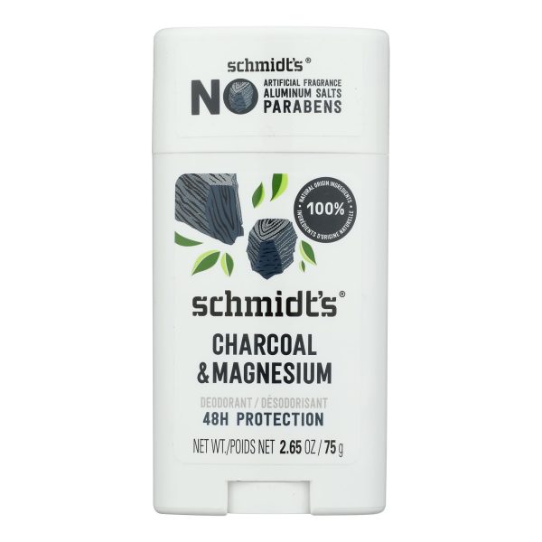 Schmidt's - Deodorant Chrcl&mag Stk - 1 Each - 2.65 OZ - Image 2