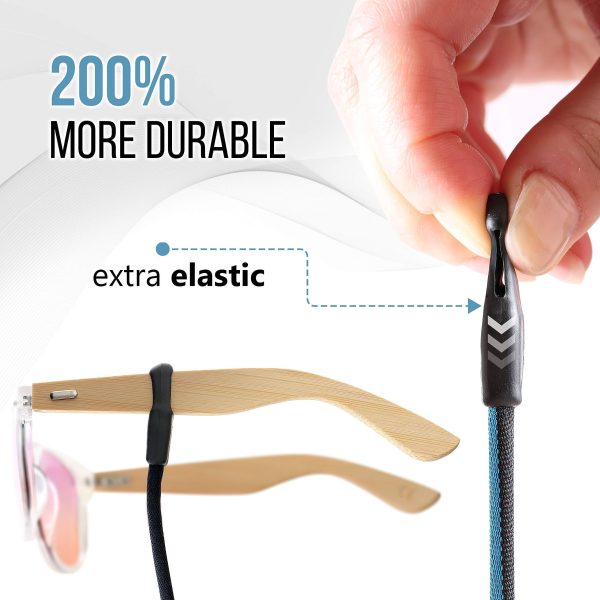 SIGONNA Eyeglasses String Holder Strap   Eyeglass Holder Chains for Women Man   Glasses Chain Lanyard Cords   Neck Sunglass Strap Retainer Rope - Image 3