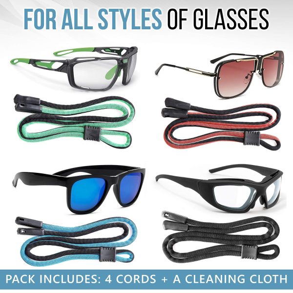 SIGONNA Eyeglasses String Holder Strap   Eyeglass Holder Chains for Women Man   Glasses Chain Lanyard Cords   Neck Sunglass Strap Retainer Rope - Image 6