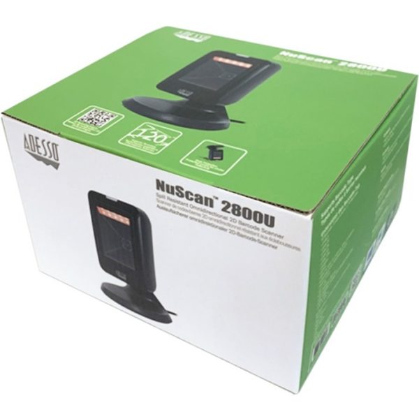 Adesso NuScan 2800U Omnidirectional 2D Desktop Barcode Scanner - Image 4
