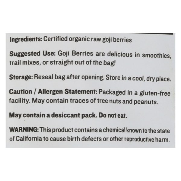 Sunfood - Berries Og2 Goji - EA of 1-8 OZ - Image 2