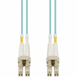 AddOn 0.5m LC (Male) to LC (Male) Aqua OM4 Duplex Fiber OFNR (Riser-Rated) Patch Cable