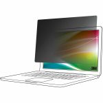 3M™ Bright Screen Privacy Filter for 13.3" Laptop (16:10 aspect ratio)