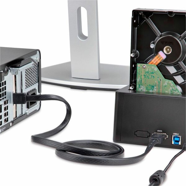 StarTech.com Dual Bay Hard Drive Duplicator Dock, Standalone HDD/SSD Cloner/Copier, USB 3.0 / eSATA to SATA III Hard Drive Cloner - Image 7