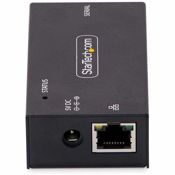 StarTech.com 1-Port Serial to Ethernet Adapter, IP Serial Device Server For Remote RS232 Devices, Wall/DIN Rail Mount, LAN To DB9 Converter - Image 4