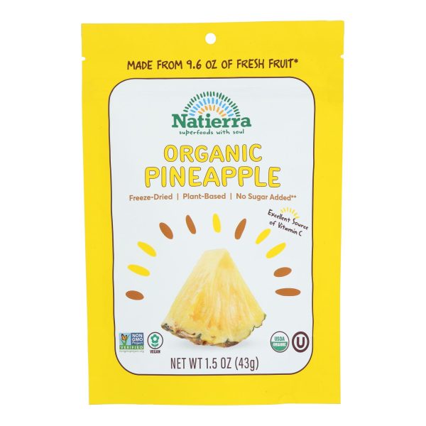 Natierra Freeze Dried - Pineapples - Case of 12 - 1.5 oz. - Image 3