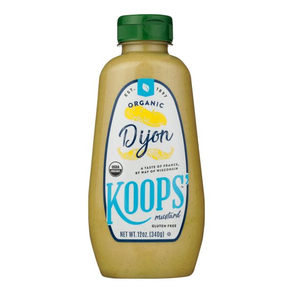 Koop's Organic Dijon - Case of 12 - 12 oz. - Image 2