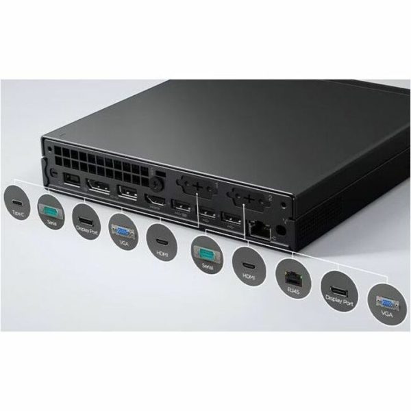 Lenovo ThinkCentre M75q Gen 5 12RQ000MUS Desktop Computer - AMD Ryzen 7 PRO 8700GE - 16 GB - 512 GB SSD - Tiny - Black - Image 8
