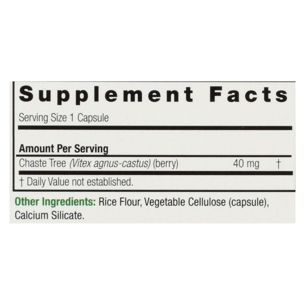 Nature's Answer - Vitex Agnus-Castus Chastetree Berry - 90 Vegetarian Capsules