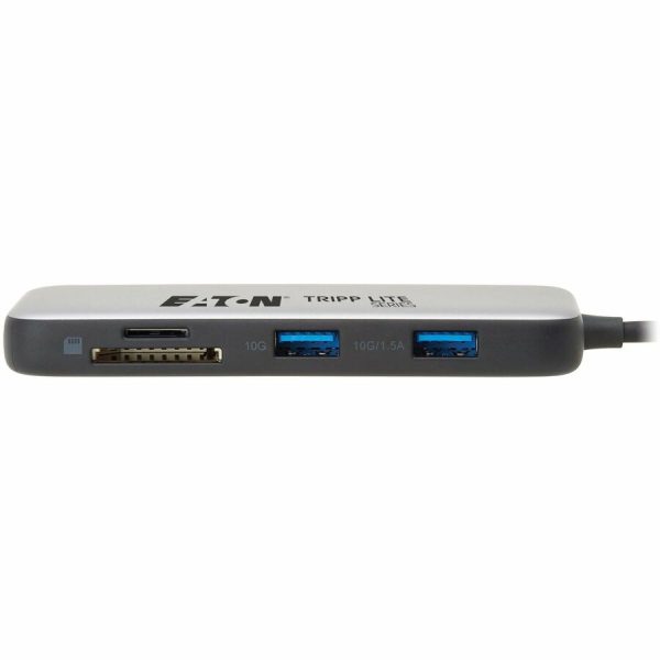 Eaton Tripp Lite Series USB-C Multiport Adapter - 4K 60 Hz HDMI, USB 3.2 Gen 2 Hub Ports, Memory Card Slots, 100W PD Charging, HDR, HDCP 2.2 - Image 6
