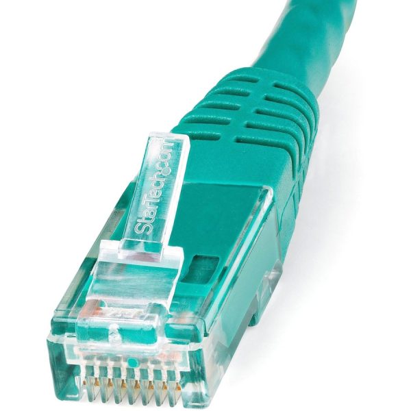 StarTech.com 50ft CAT6 Ethernet Cable - Green Molded Gigabit - 100W PoE UTP 650MHz - Category 6 Patch Cord UL Certified Wiring/TIA - Image 2
