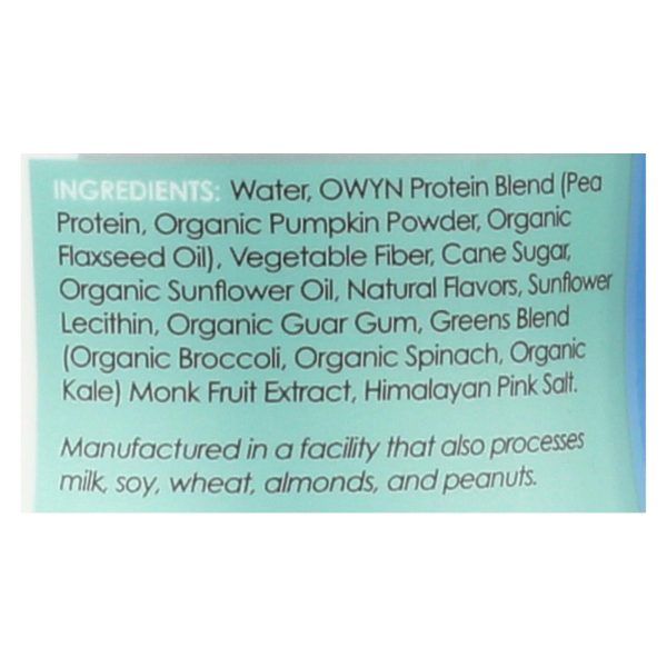 Only What You Need - Plant Based Protein Shake - Vanilla - Case of 12 - 12 fl oz.