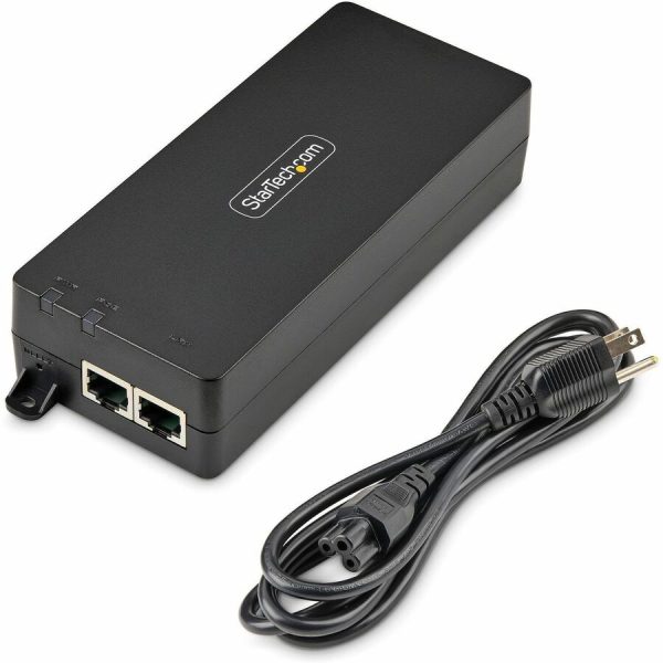 StarTech.com 1-Port 10Gbps Gigabit PoE++ Injector, 90W, 2.5/5/10G Ethernet/10/100/1000M, PoE++ (802.3af/at/bt), Wall Mountable, Unmanaged - Image 7