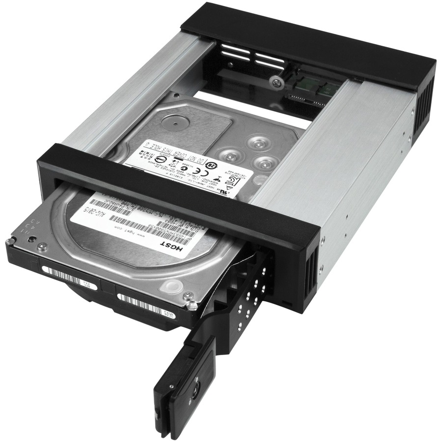 StarTech.com 5.25 to 3.5 Hard Drive Hot Swap Bay - Trayless - Aluminum - For 3.5" SATA/SAS Drives - Front Mount - SAS/ SATA Backplane - Image 5