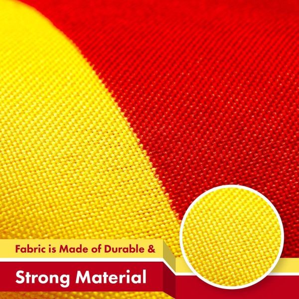 G128 5 Pack: South Vietnam South Vietnamese Flag | 3x5 Ft | LiteWeave Pro Series Printed 150D Polyester | Historical Flag, Vibrant Colors, Brass Grommets, Thicker and More Durable Than 100D 75D Poly - Image 4