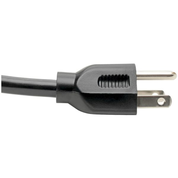Eaton Tripp Lite Series Computer Power Cord, NEMA 5-15P to C13 - Heavy-Duty, 15A, 125V, 14 AWG, 2 ft. (0.61 m), Black - Image 3