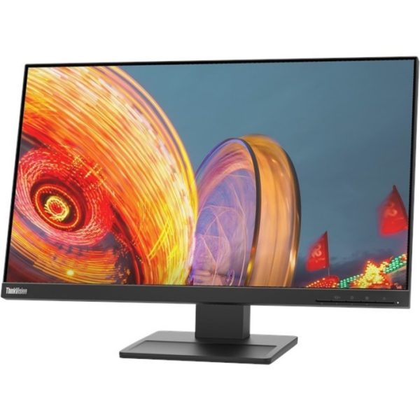 Lenovo ThinkVision E24q-20 24" Class WQHD LED Monitor - 16:9 - Raven Black - Image 2