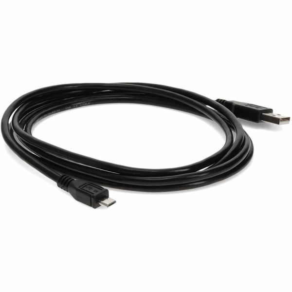 AddOn 6ft USB 2.0 (A) Male to Micro-USB 2.0 (B) Male Black Cable - Image 7