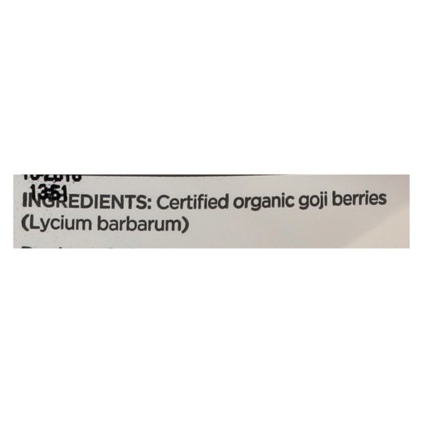 Navitas Naturals Goji Berries - Organic - Sun-Dried - 8 oz - case of 12 - Image 3