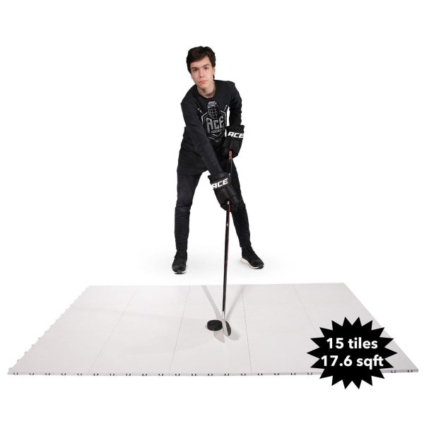 Dryland Flooring Tiles for Hockey Training   15 Pack Hockey Tiles (17.6 sqft) for Shooting Passing Stickhandling   Not Skateable Synthetic Ice Tiles for Hockey Practice - Image 6