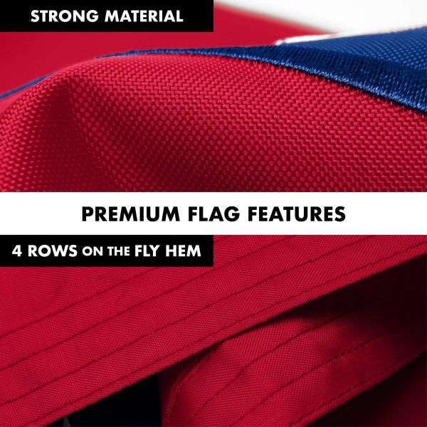 G128 Combo Pack: 6 Ft Tangle Free Aluminum Spinning Flagpole (Black) & Arkansas AR State Flag 3x5 Ft, Double ToughWeave Series Double Sided Embroidered 210D Polyester | Pole with Flag Included - Image 5
