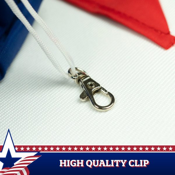 G128 American USA Windsock | 60 Inch | Embroidered 210D Polyester, Patriotic Hanging Decoration - Image 2