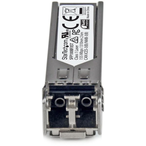 StarTech.com MSA Uncoded SFP Module - 100BASE-FX - 100Mb Ethernet SFP 100MbE Multi Mode Fiber (MMF) Optic Transceiver Module - 2km DDM - Image 3