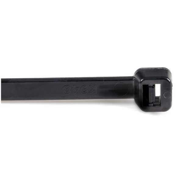 StarTech.com 8"(20cm) Cable Ties, 2-1/8"(55mm) Dia, 50lb(22kg) Tensile Strength, Nylon Self Locking Zip Ties, UL Listed, 1000 Pack, Black - Image 4