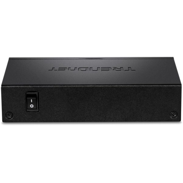 TRENDnet 5-Port Gigabit Long Range PoE+ Switch, 4 x Gigabit PoE+ Ports, 1 x Gigabit Port, 32W PoE Budget, 10Gbps Switching Capacity, Extends PoE+ 200m (656 ft), Lifetime Protection, Black, TPE-LG50 - Image 5