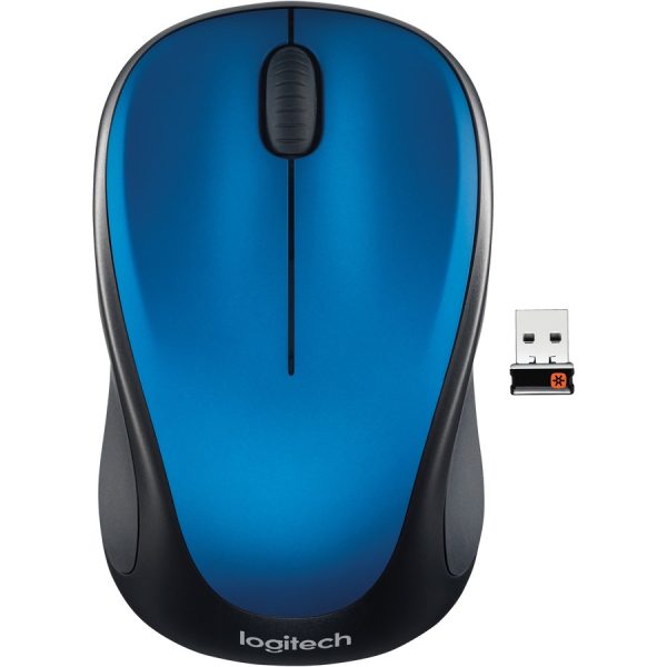 Logitech M317 Wireless Mouse, 2.4 GHz with USB Unifying Receiver, 1000 DPI Optical Tracking, 12 Month Battery, Compatible with PC, Mac, Laptop, Chromebook (Steel Blue) - Image 2