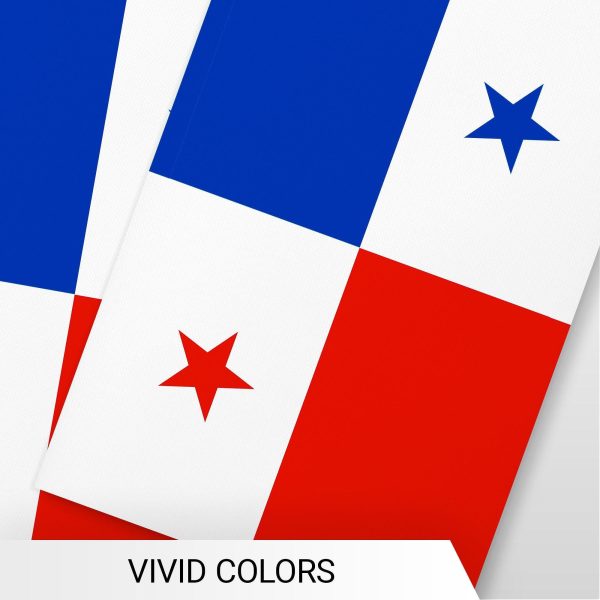 G128 Panama 	Panamanian Bunting Banner | Flag 8.2 x 5.5 Inch, Full String 33 Feet | Printed 150D Polyester, Decorations For Bar, School, Festival Events Celebration - Image 6
