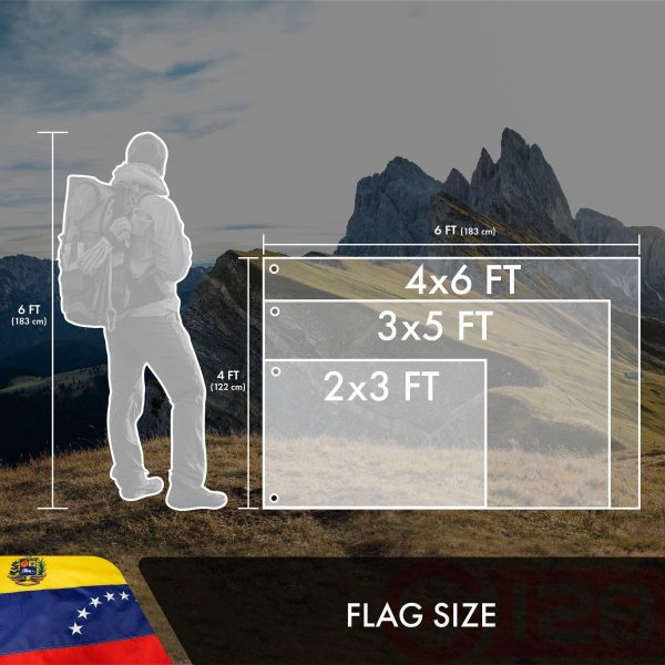 Venezuela Venezuelan Flag 3x5 Ft 3-Pack Double-sided Embroidered Polyester By G128 - Image 7