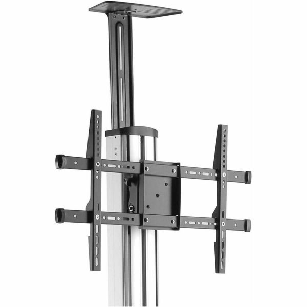 StarTech.com TV Cart - For 32" to 75" Displays - AV Cart - Height Adjustable - Lockable Wheels - Flat Screen TV Cart - Media Cart on Wheels - Image 2