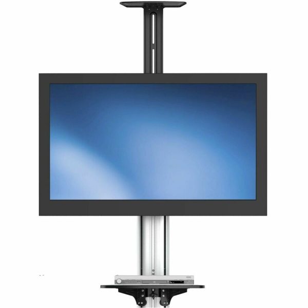 StarTech.com TV Cart - For 32" to 75" Displays - AV Cart - Height Adjustable - Lockable Wheels - Flat Screen TV Cart - Media Cart on Wheels - Image 5