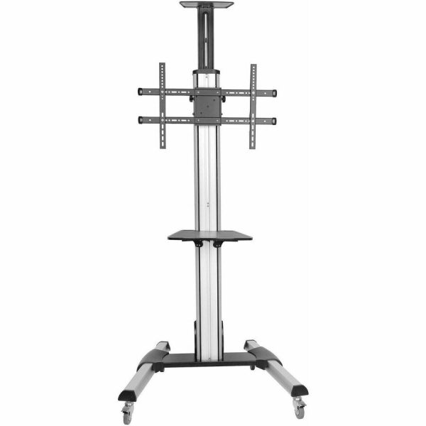 StarTech.com TV Cart - For 32" to 75" Displays - AV Cart - Height Adjustable - Lockable Wheels - Flat Screen TV Cart - Media Cart on Wheels - Image 8