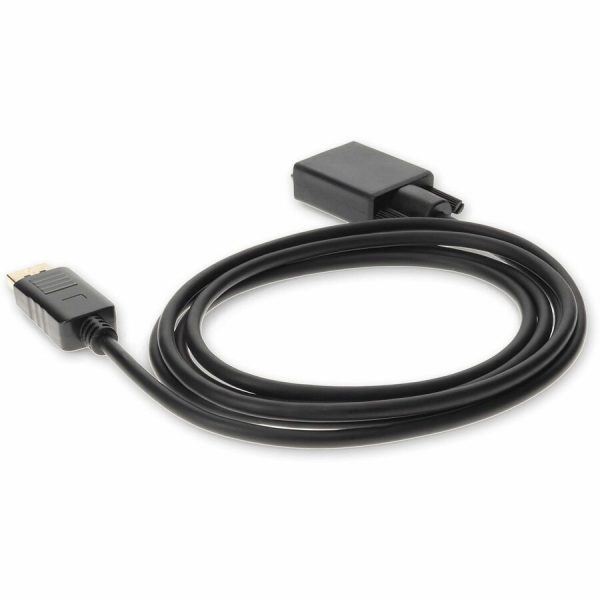 6ft DisplayPort 1.2 Male to VGA Male Black Cable For Resolution Up to 1920x1200 (WUXGA) - Image 3