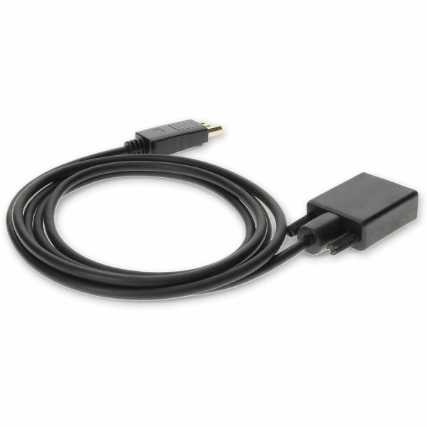 6ft DisplayPort 1.2 Male to VGA Male Black Cable For Resolution Up to 1920x1200 (WUXGA) - Image 5