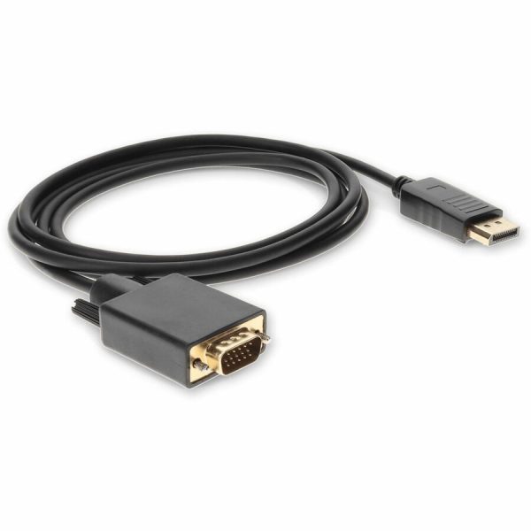 6ft DisplayPort 1.2 Male to VGA Male Black Cable For Resolution Up to 1920x1200 (WUXGA) - Image 7